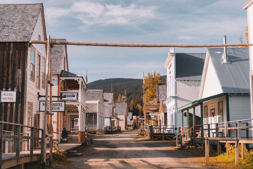 Main street at historic Barkerville